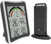 JSEIAJB Indoor Outdoor Thermometers Large Screen LCD Thermometers Hygrometer Electronic Remote Channel Thermometers