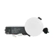 SAL S9041TC/WH/SFI - ECOGEM 10W LED Dimmable Flicker Control Downlight - White - 92MM Hole