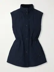 [Purdey] Purdey - Quilted Shell Vest - Navy - large large Blue