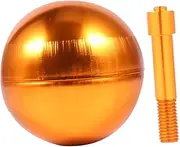 CAXUSD 1PC Golden Anodized Aluminium Alloy Flagpole Ball Topper Flappole Ornament for Standard Flagpoles Weatherproof Decor for School and Gym