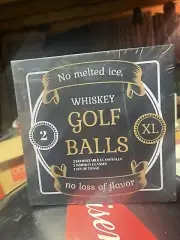 Whiskey Golf Balls & Glass Set 2 Ea. And One Set of Tongs, Cherokee casino
