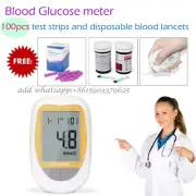 Glucometer Glucose Monitoring Diabetic Blood Sugar Value Meter 100pcs Test Strip