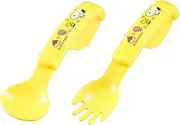 OSK Peanuts Spoon & Fork CPB-5 Yellow Spoon: 1.3 x 3.8 x 1.3 inches (3.4 x 9.8 x 3.4 cm), Fork: 1.1 x 4.1 x 1.3 inches (2.7 x 1