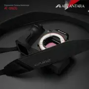 GARIZ Leather ALCANTARA Neck Strap for Mirrorless DSLR AT-DSLCG Black