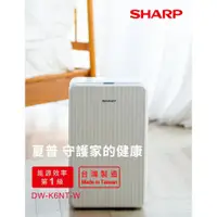 在飛比找蝦皮購物優惠-a07_SHARP 夏普 一級能效6公升高效除濕機(DW-K