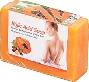Kojic Acid Soap, Kojic Soap Bar Skin Lightening Soap Bath Soap, Fades Age Spots, Freckles, Rejuvenating, for Dark Spots, Patches, Uneven Skin Tone, Improve Dull Skin