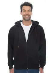 Mens Zip Through Fleece Jacket Black