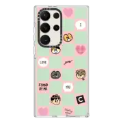 Galaxy S23 Ultra Clear Case Grim B Checker Case