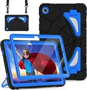 [Auizotl] Case for Galaxy Tab A9 Plus Cases Samsung Galaxy Tab A9 Plus 11 inch Case Kids 2023 Samsung Tablet with Screen Protector Thickned Cornor Impact Protect Samsung Tab A9+, Black Blue