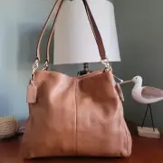 NWT Coach Madison Phoebe Hobo Tan Pebbled Leather #F35723