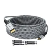 USB C to HDMI Cable 15 Ft, 4K@60Hz HDR, Gold-Plated Braided High-Speed USB 3....