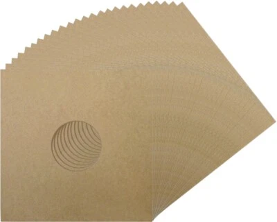 (25) 12" Kraft Matte Brown Colored LP Vinyl Record Jackets Covers #12JWKRHH NEW