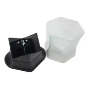 2pc Avanti 12.5cm Silicone/Plastic Mega Cube Ice Mould Maker Set Black/White