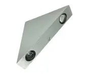 Modern Led Wall Lamp 3W Aluminum Body Triangle Wall Light for Bedroom Home Lighting Luminaire Bathroom Light Fixture Wall Sconce - White