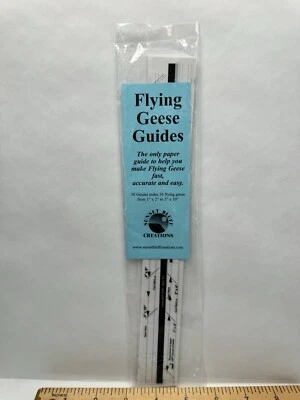 Sunset Bluff Creations Flying Geese Quilting Paper Guides Fast Easy Accurate