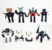 Tobrick Skibidy Figure Lego Compatible Block Titan Cameraman Speakerman 8 Piece