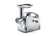 EUROCHEF Electric Meat Grinder, Stainless Steel Mincer Sausage Filler Kibbe Maker, Silver