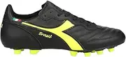 Diadora Mens Brasil Italy Og Lt Plus Mdpu Soccer Cleats Cleated, Firm Ground - Black - Size 7 M