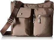 [Baggallini] Everything Crossbody Bag – Slim and Sleek, Lightweight, Multi-Pocketed Travel Bag with Removable Wristlet
