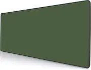 Armanza Large Gaming Mouse Pad, XL Extended Mousepad, Non-Slip Rubber Base Keyboard Mouse Mat Desk Pad for Work, Game, Office, Home, 31.5 x 11.8 in, Olive Green, PL230707024