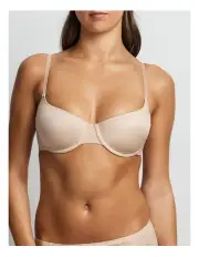 [Fine Lines] Attitude Balconette Bra in Caramel