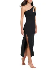 Red Carter Asymmetrical Cut Out Cover Up Dress