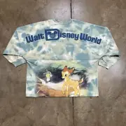 Disney Spirit Jersey Walt Disney World Parks Womens M Bambi Thumper Long Sleeve