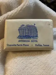Vintage Hotel Soap JEFFERSON HOTEL DALLAS TEXAS