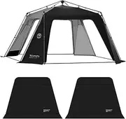 2pcs Door for Canopy Tent Dome Canopy Camping Sun Protection Canopy Black Door