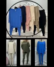 Ladies Comfy Soft 2 Piece Lounge Set Track Suit Womens Loungewear