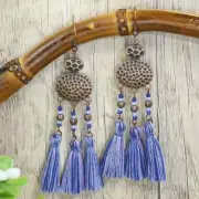 3” Bronze-tone Earring Set Boho Retro Drop Dangle Hook New Free Ship 8318 8962