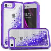Atomic Quicksand Glitter Waterfall Hybrid Case for iPhone SE (3rd gen & 2nd gen)