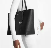 Michael Kors Jet Set Travel Large Saffiano Leather Tote Bag - Black