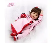 NPK softl Vinyl Dolls reborn baby doll Lifelike silicone toys for girls Sleeping girl doll toys for newborn kids dolls house