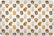 Cartoon Animal Dinosaur Bunny Colorful Diaper Mats Highly Absorbent Diaper Changing Pad Portable Incontinence Pads for Kids Adults Pets , 52" L x 34" W