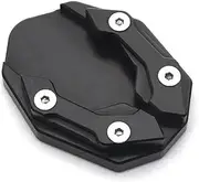 Lift Stand Aluminum Alloy Motorcycle Bike Kickstand Extender Foot Side Stand Extension Foot Pad Support Plate Motorbike Accessory Bracket swingarm spool(Black)