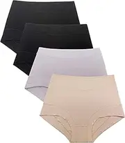[B2BODY] Women's Bamboo Modal Boyshort Briefs Underwear Panties X-Small to 3X Plus Size