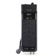 NEW Commercial Electric 15 ft. 12-Outlet Surge Protector Braided Cord in Black