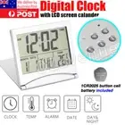 Home Digital LCD Screen Travel Alarm Clocks Desk Thermometer Timer Calendar