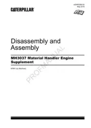 Caterpillar MH3037 Material Handler Engine Suppl Disass Assembly Service Manual