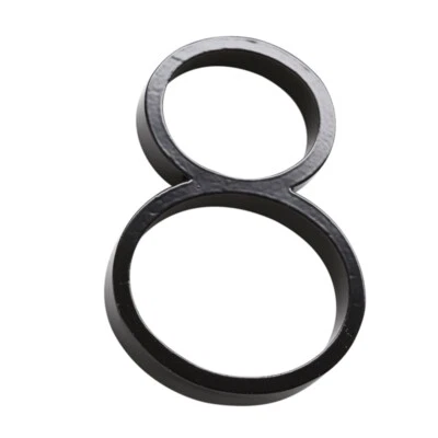 Sandleford 120mm Black Slimline Numeral 8 With Fixing