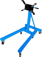 Taurus Legend Heavy Duty 910kg Car Vehicle Folding Engine Stand - 2000lb, 4-Point Universal Mount, 360° Rotating Bracket, Foldable design with Six Swivel Castors