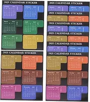 ARTIBETTER 8pcs 2025 Monthly Planner Sticky Tabs Adhesive Index Tabs for Journals Notebooks Easy Application Residue for Organizing Books Schedules