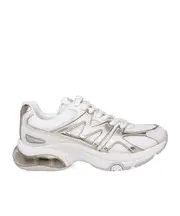 logo-patch mesh-panelling sneakers US6,38,39,40,41,US7 White