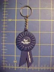 UNUSED PABST BLUE RIBBON BEER #EARN YOUR RIBBON KEY RING! PBR KEY CHAIN RARE