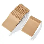 300 Pcs Tea Bag Disposable Tea Bag with Drawstring Unbleached , Suitable9618