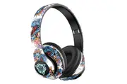 Graffiti Bluetooth 5.1 Headphones Over The Ear Foldable Wireless Game Headsets Hi-Fi Stereo Sound-Style 2