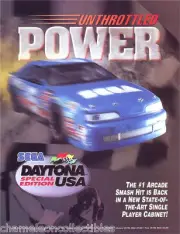 DAYTONA USA SPECIAL ED NOS VIDEO ARCADE GAME MACHINE FLYER Vintage Retro Promo