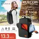 ELECOM 帆布3WAY薄型後背包-黑