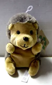 Hedgehog By The Petting Zoo, Brown, 6" x 4" x 3", Polyester Filling, Brand New
